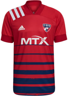 FC Dallas Mens Adidas Authentic Soccer 2021 Primary Jersey - Red