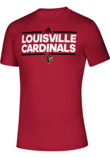 Adidas Louisville Cardinals Red Dassler Creator Short Sleeve T Shirt