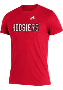 Adidas Indiana Hoosiers Red Reverse Retro Victory Triblend Short Sleeve Fashion T Shirt
