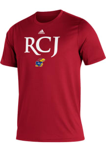 Adidas Kansas Jayhawks Red Creator RCJ Short Sleeve T Shirt