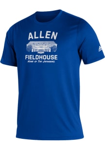 Adidas Kansas Jayhawks Blue Creator Allen Fieldhouse Short Sleeve T Shirt