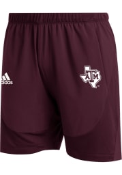 Adidas Texas A&M Aggies Mens Maroon Sideline Training Shorts