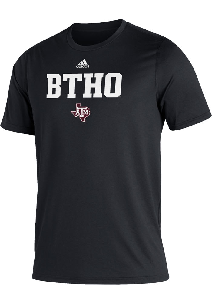 Adidas Texas A&M Aggies Black Creator BTHO Short Sleeve T Shirt