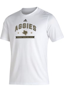 Adidas Texas A&amp;M Aggies White Salute To Service Short Sleeve T Shirt