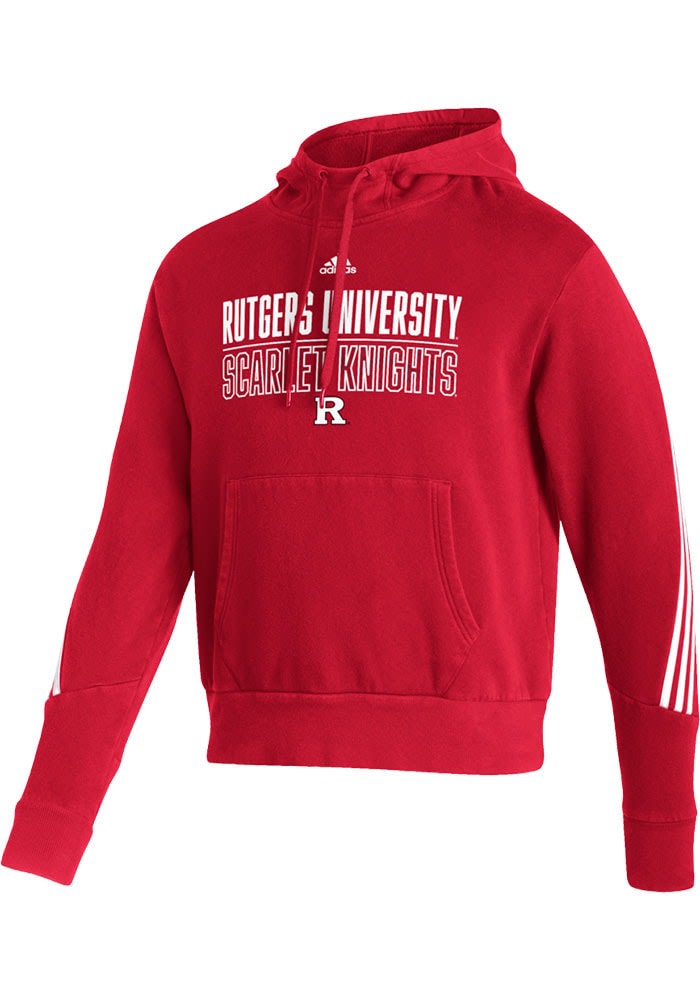 Men's Champion Scarlet Rutgers Scarlet Knights Track & Field Icon Powerblend Pullover Sweatshirt