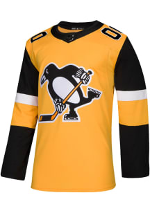 Adidas  Pittsburgh Penguins Mens Gold Authentic Hockey Jersey