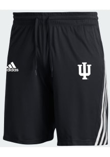 Youth Indiana Hoosiers Black Adidas Team Shorts