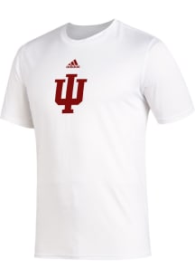 Adidas Indiana Hoosiers White Primary Logo Creator Short Sleeve T Shirt