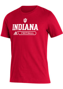 Adidas Indiana Hoosiers Crimson Amplifier Football Short Sleeve T Shirt