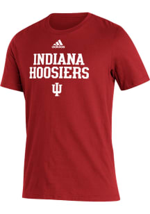 Adidas Indiana Hoosiers Crimson Amplifier Team Name Short Sleeve T Shirt
