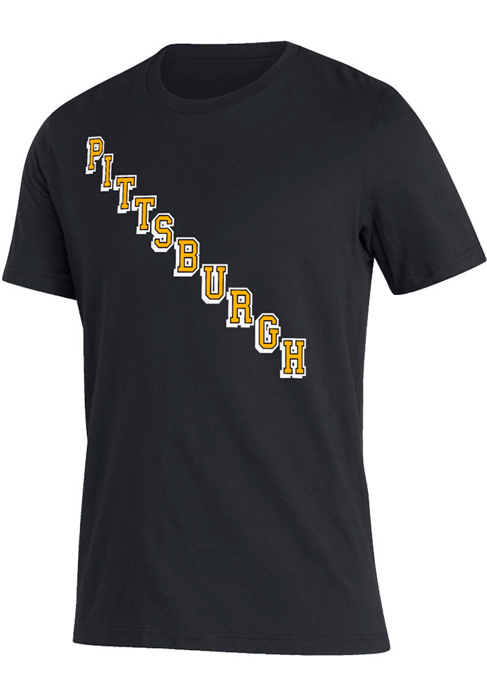 Adidas Pittsburgh Penguins Black Alt Jersey Hook Amplifier Short Sleeve T Shirt