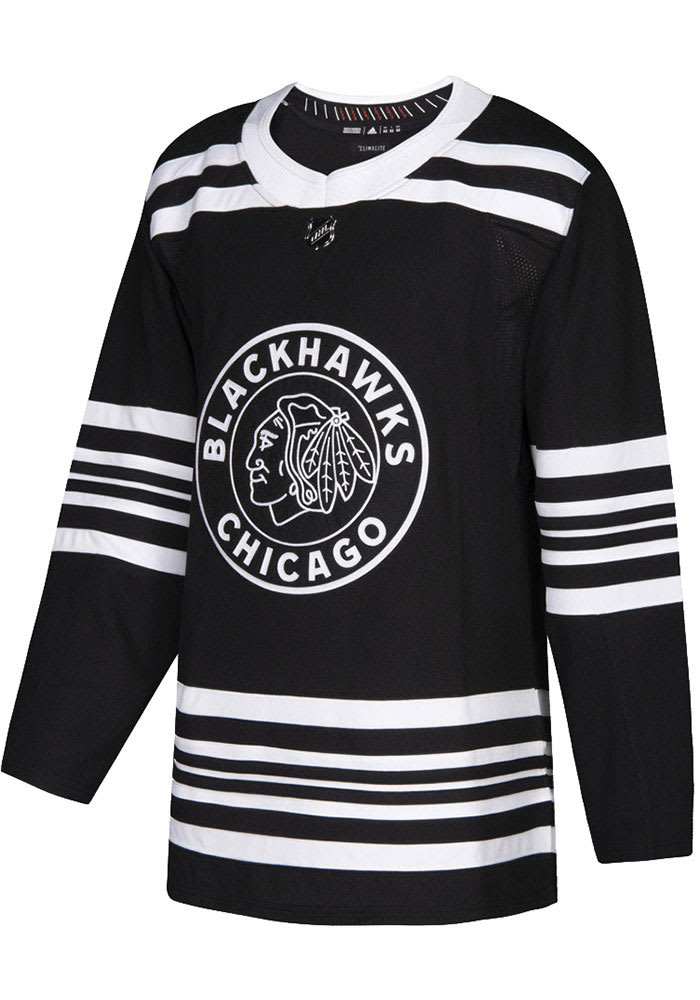 Adidas Chicago Blackhawks Mens Black Authentic Hockey Jersey