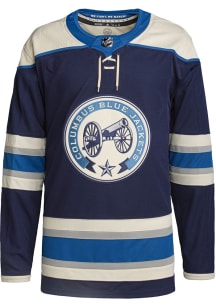 Adidas  Columbus Blue Jackets Mens Navy Blue Alt Authentic Hockey Jersey