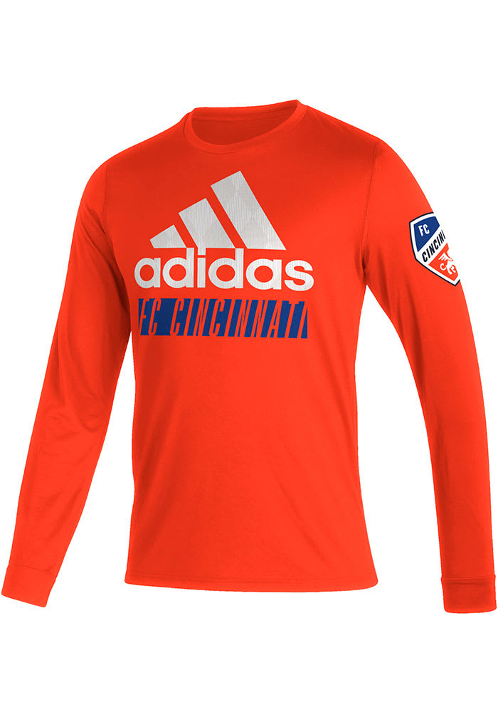 Adidas FC Cincinnati Orange Creator Long Sleeve T-Shirt