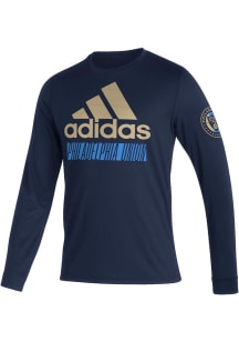 Adidas Philadelphia Union Navy Blue Creator Long Sleeve T-Shirt