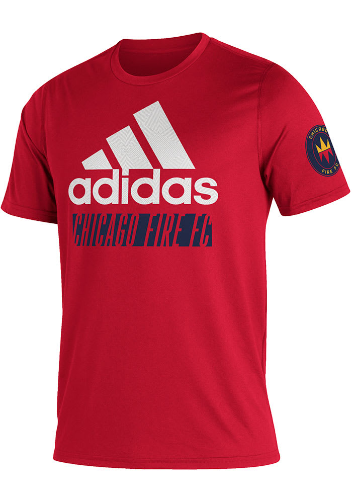 Adidas Chicago Fire Red Creator Short Sleeve T Shirt