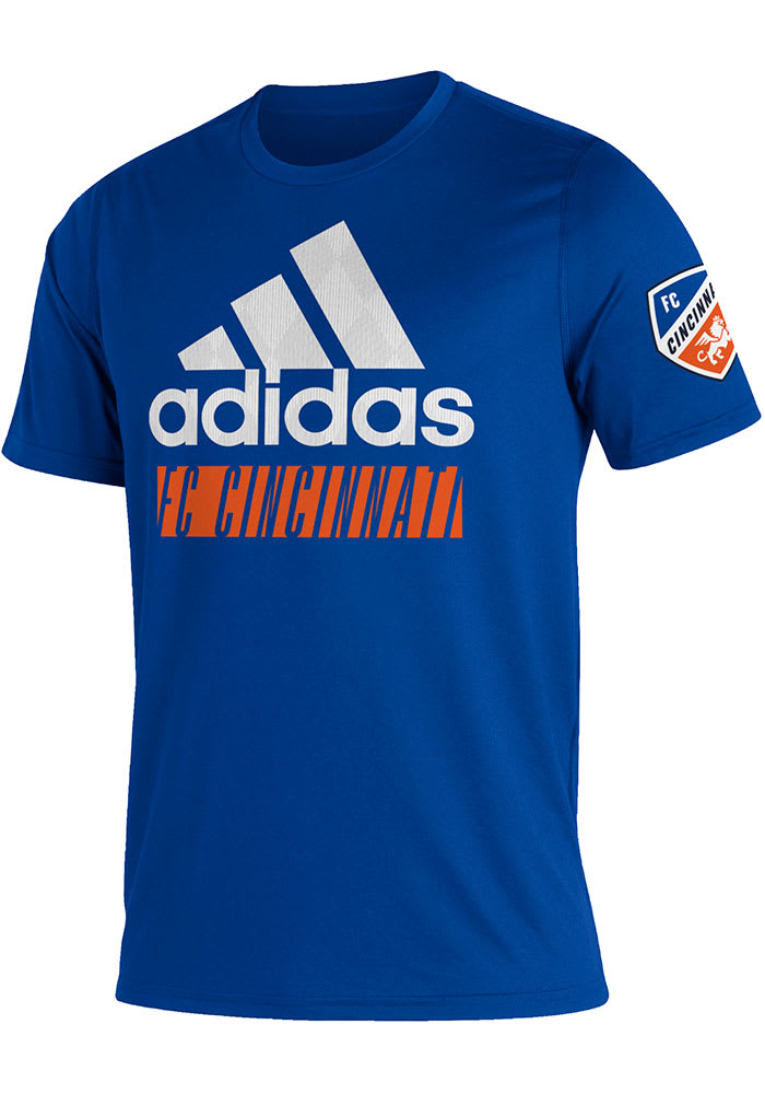 Adidas FC Cincinnati Blue Creator Short Sleeve T Shirt