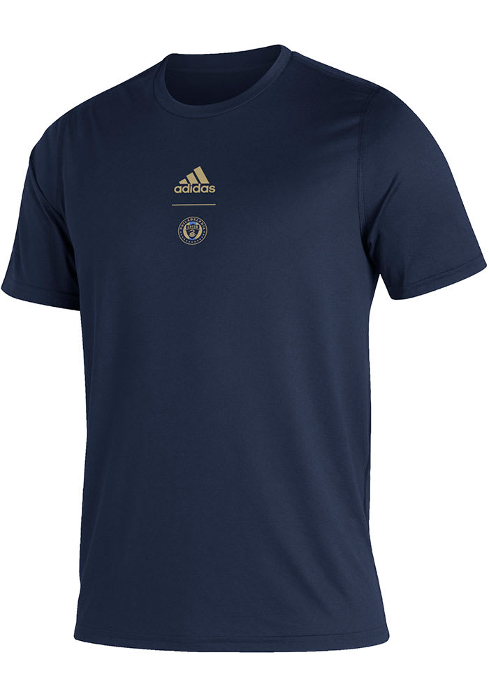 Adidas Philadelphia Union Navy Blue Creator Short Sleeve T Shirt