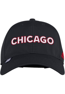 Adidas Chicago Blackhawks 2022 Reverse Retro Slouch Adjustable Hat - Black