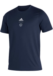 Adidas Sporting Kansas City Navy Blue Creator Short Sleeve T Shirt
