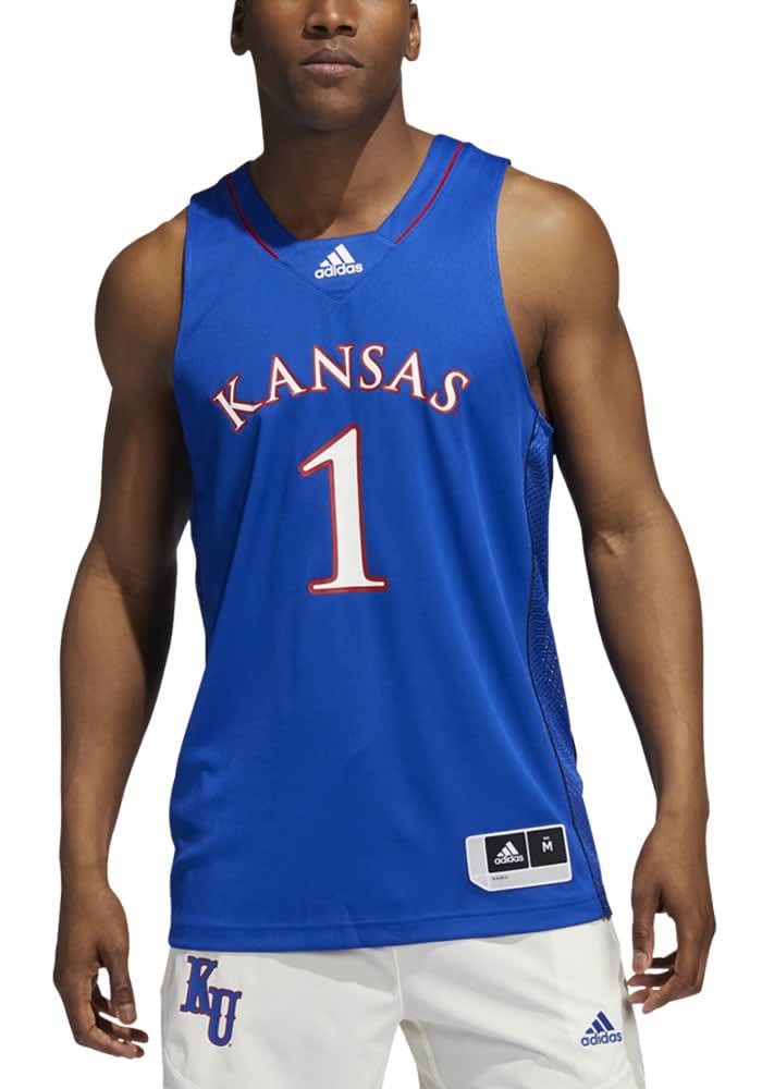 Men's adidas #1 Gray Kansas Jayhawks Swingman Jersey