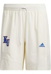 Adidas Kansas Jayhawks Mens White Swingman Shorts