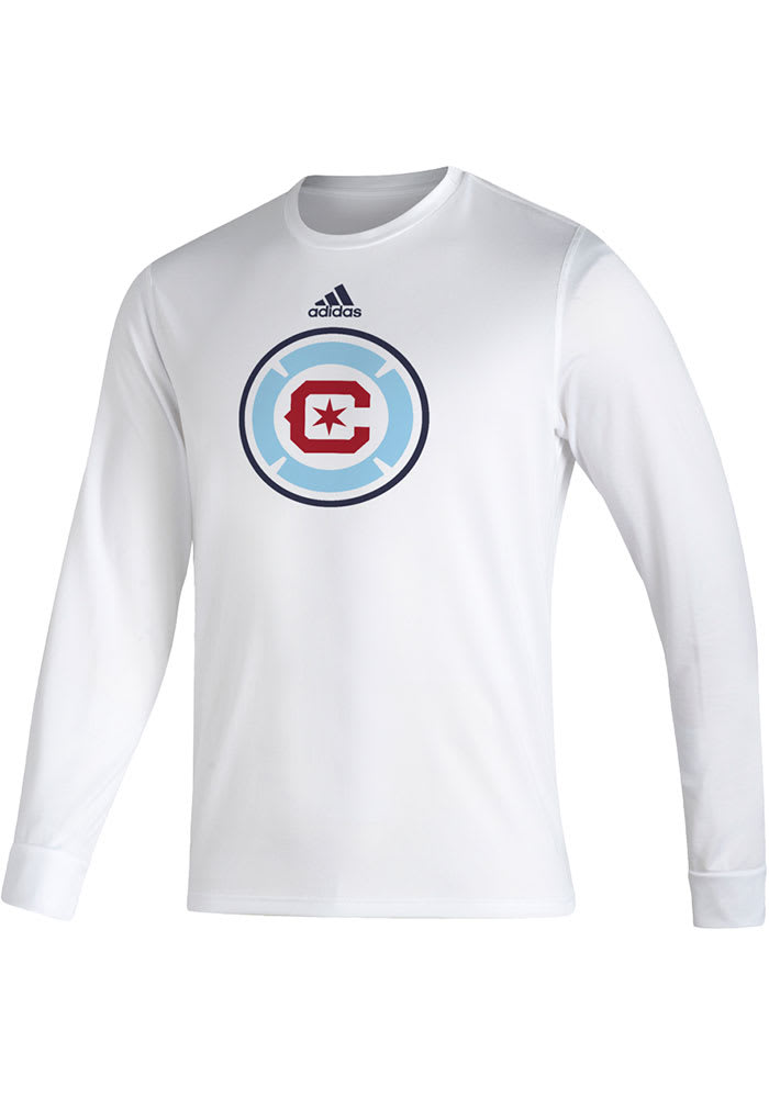 Adidas Chicago Fire White For all Chicago Long Sleeve T-Shirt
