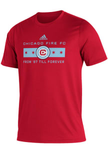 Adidas Chicago Fire Red From 97 Til Forever Short Sleeve T Shirt