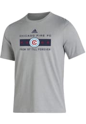 Adidas Chicago Fire Grey From 97 Til Forever Short Sleeve T Shirt