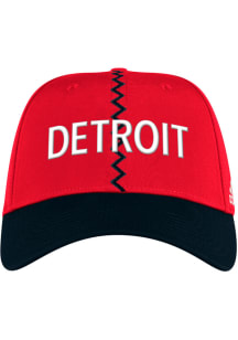 Adidas Detroit Red Wings Mens Red 2022 Reverse Retro Stretch Flex Hat