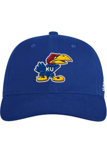 Adidas Kansas Jayhawks Mens Blue Washed Retro Slouch Flex Hat
