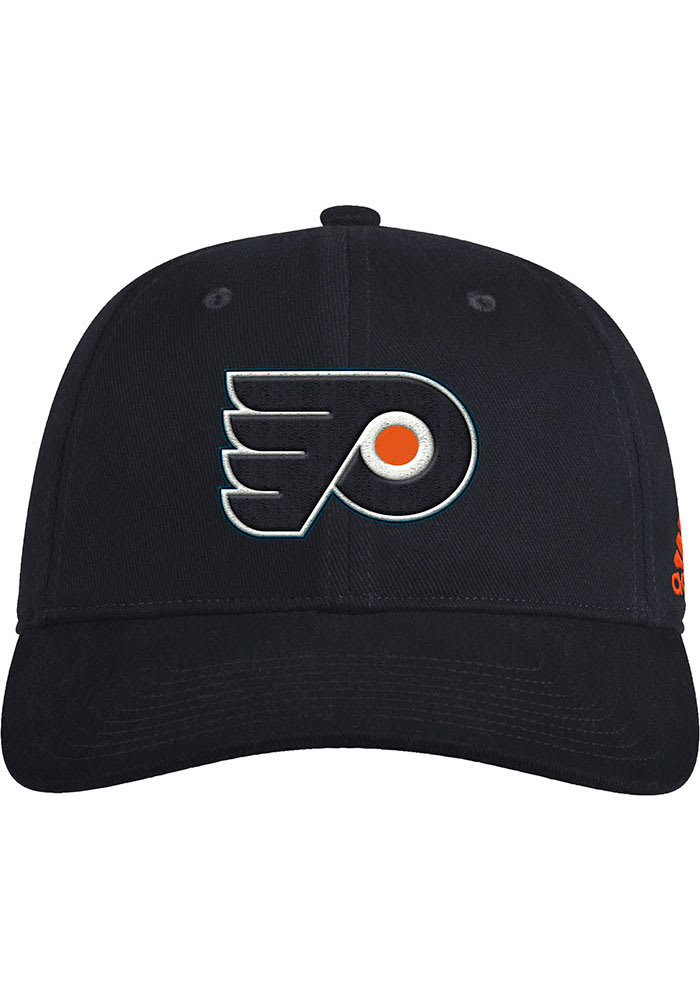 Adidas Philadelphia Flyers Mens Black Slouch Semi-Fitted Flex Hat