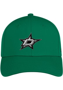 Adidas Dallas Stars Mens Green Structured Flex Hat