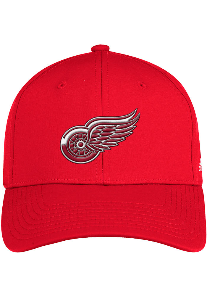 Adidas Detroit Red Wings Mens Red Structured Flex Hat