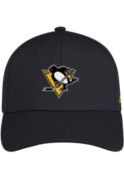 Adidas Pittsburgh Penguins Mens Black Structured Flex Hat