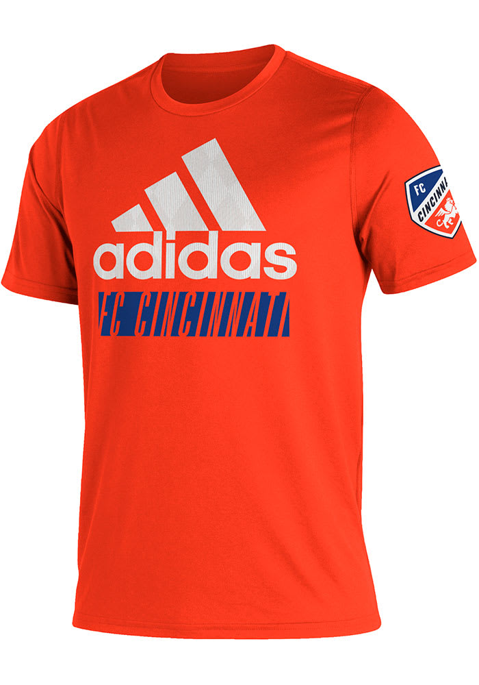 Adidas FC Cincinnati Orange Creator Short Sleeve T Shirt