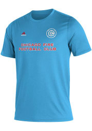 Adidas Chicago Fire Blue MLS Kickoff Creator Short Sleeve T Shirt
