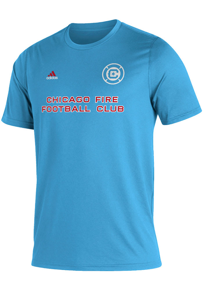 Adidas Chicago Fire Blue MLS Kickoff Creator Short Sleeve T Shirt