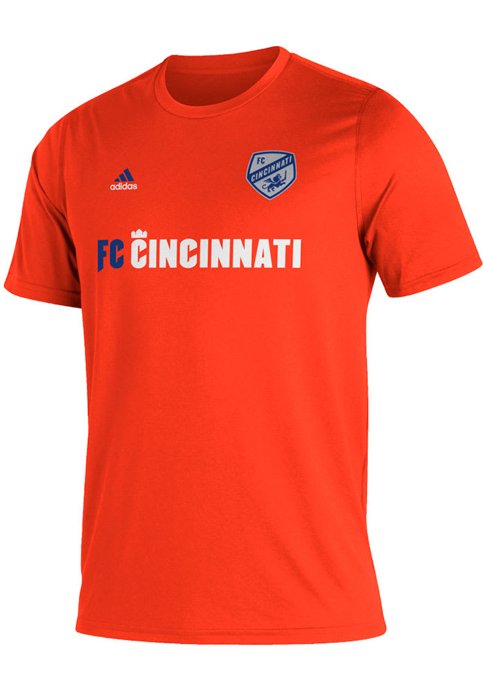 Adidas FC Cincinnati Orange MLS Kickoff Creator Short Sleeve T Shirt