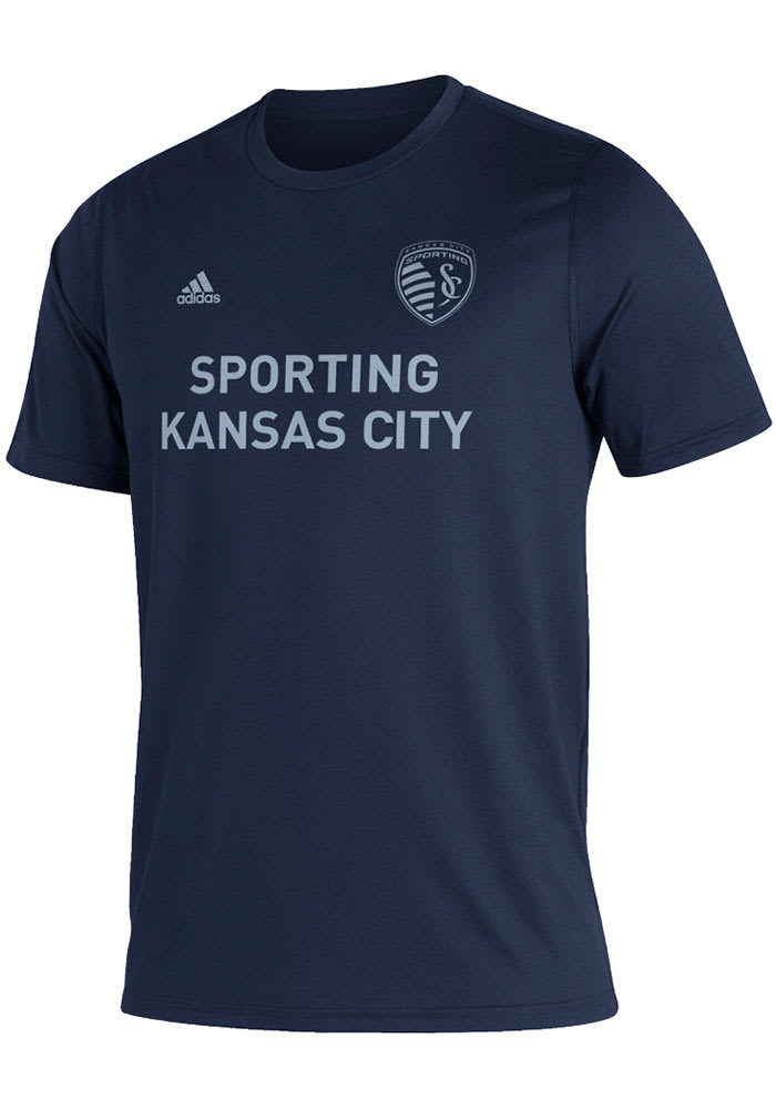 Adidas Sporting Kansas City Navy Blue MLS Kickoff Creator Short Sleeve T Shirt