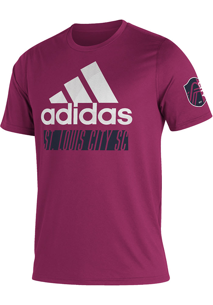 Adidas St Louis City SC Pink Creator Sleeve Hit Short Sleeve T Shirt