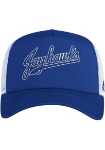 Adidas Kansas Jayhawks Foam Trucker Adjustable Hat - Blue