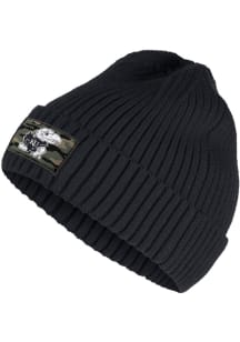 Adidas Kansas Jayhawks Black Salute to Service Cuff Mens Knit Hat