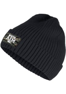 Adidas Texas A&amp;M Aggies Black Salute to Service Cuff Mens Knit Hat