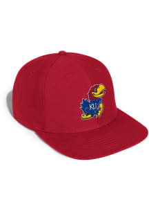 Adidas Kansas Jayhawks Red Flat Brin Mens Snapback Hat