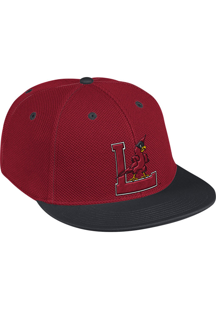 Adidas Louisville Cardinals Mens Red Baseball On-Field Fitted Hat