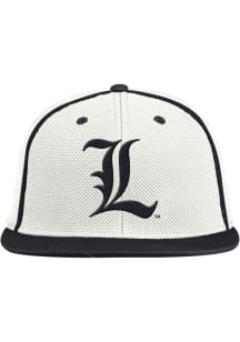 Adidas Louisville Cardinals Mens White Baseball On-Field Fitted Hat