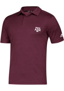 Adidas Texas A&amp;M Aggies Mens Maroon Sideline Game Mode Short Sleeve Polo