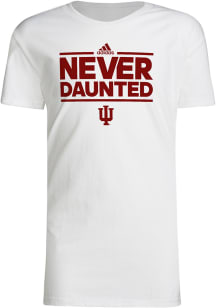 Adidas Indiana Hoosiers Youth White Chant Short Sleeve T-Shirt