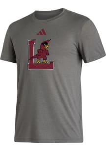 Adidas Louisville Cardinals Grey Blend Short Sleeve T Shirt
